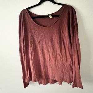 Free people long sleeve shirt